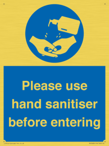 Please use hand sanitiser